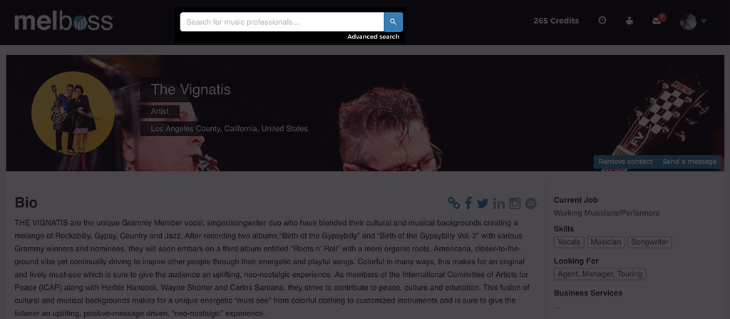 Search users